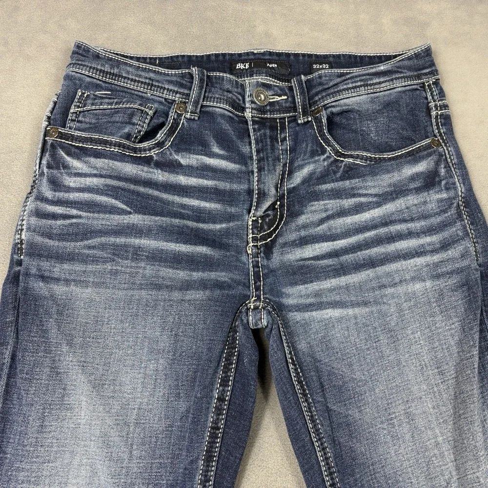 BKE Aiden Men's Jeans Size 32 Medium Wash Bootcut Stretch Denim